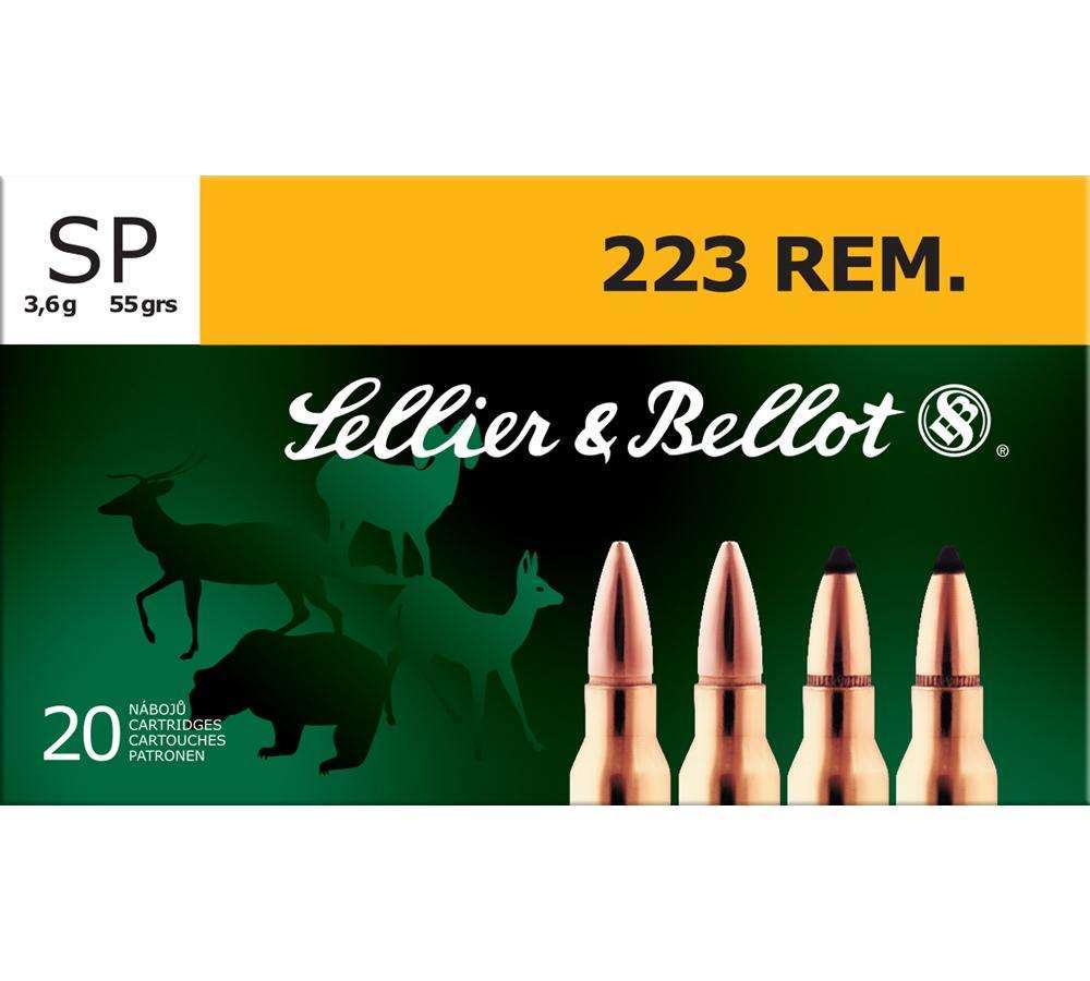 Ammunition Sellier&Bellot Rifle 223Rem S&B 223REM 55GR SP 20/1000 • Model: Rifle